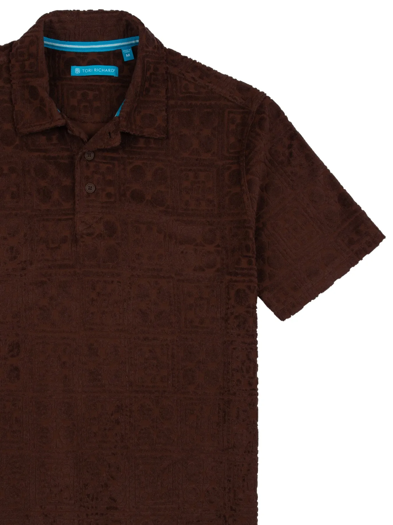 Woodcut Bungalow Jacquard Terry Polo sold by Tori Richard product image thumbnail 3
