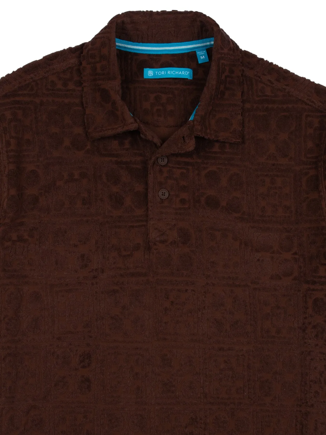 Woodcut Bungalow Jacquard Terry Polo sold by Tori Richard product image thumbnail 2
