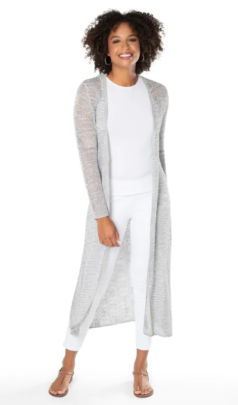 Pointelle Knits Lexy Duster sold by Tori Richard