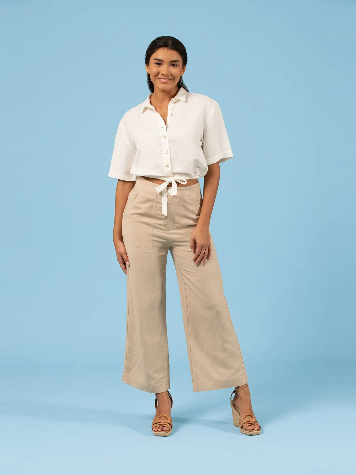 Sunshine Linen Selena Top sold by Tori Richard product image thumbnail 2