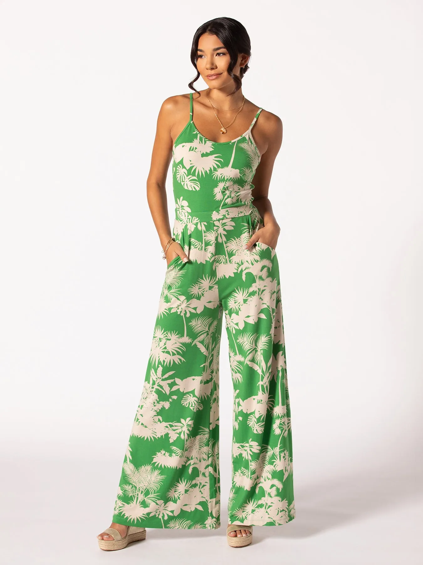Botanical Garden Bimini Jumpsuit - Tradewind Technology™ sold by Tori Richard