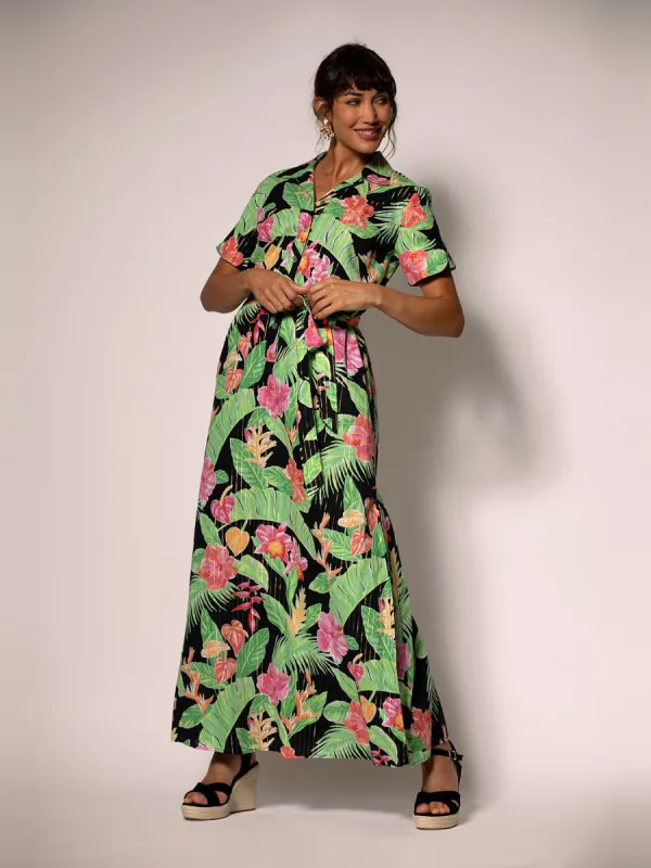 Midnight Blossom Linny Dress sold by Tori Richard