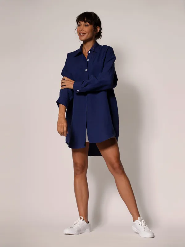 Sunshine Linen Leslie Top sold by Tori Richard