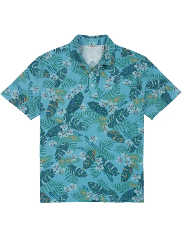 Optic Orchid Polo - Tradewind Technology™ sold by Tori Richard