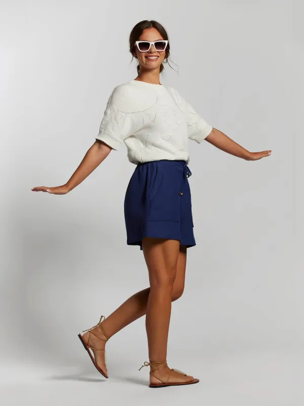 Sunshine Linen Honore Short made by Tori Richard
