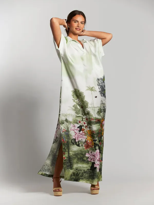 Artistic Garden Alana Caftan sold by Tori Richard