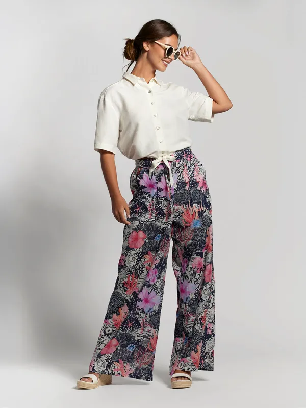 Coral Bloom Evelyn Pant sold by Tori Richard