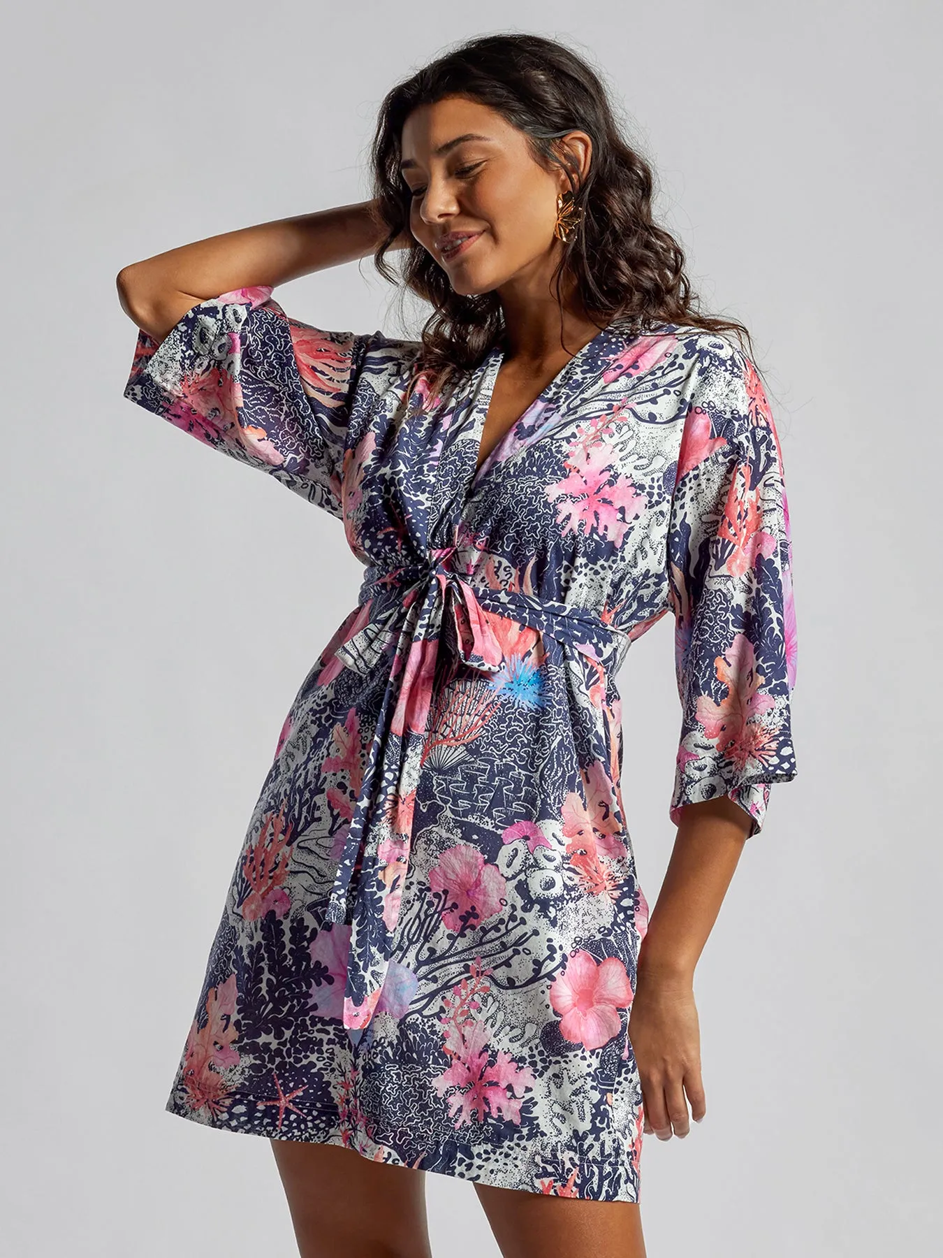 Coral Bloom Allegra Dress sold by Tori Richard product image thumbnail 2