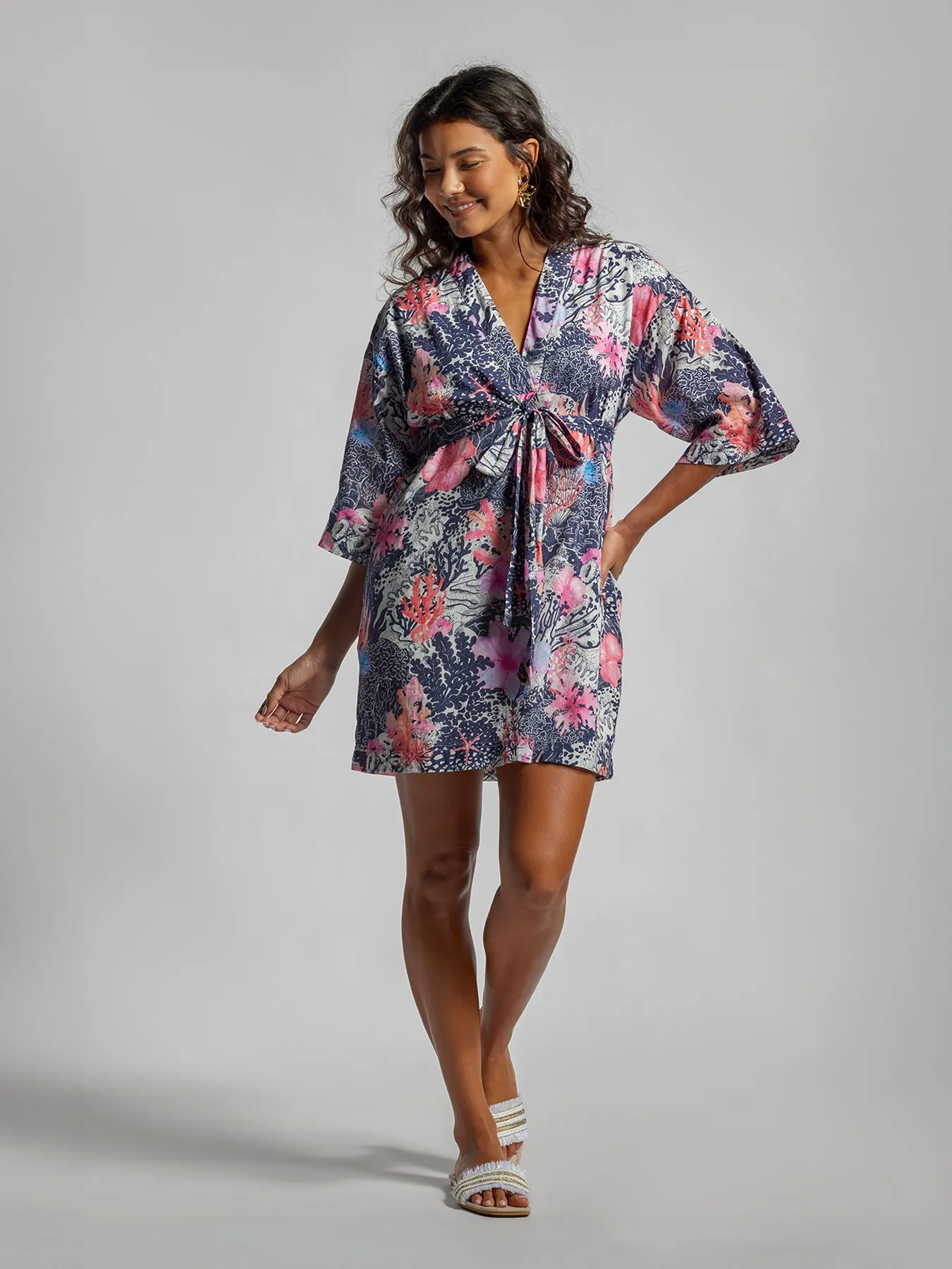 Coral Bloom Allegra Dress sold by Tori Richard product image thumbnail 3