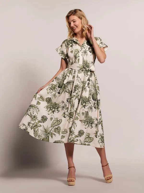 Flora in Ink Marni Dress made by Tori Richard