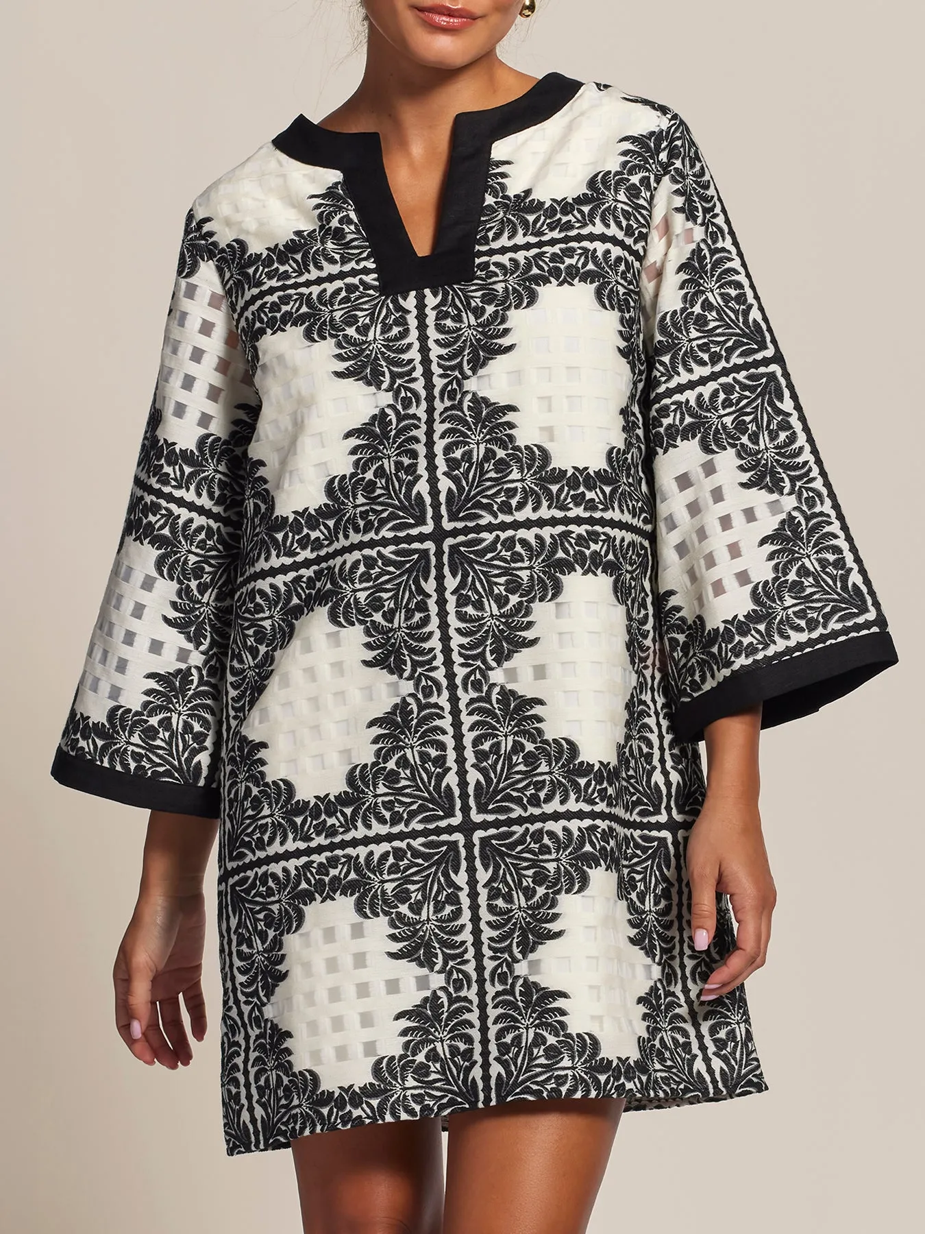 Palm Squares Xenobia Dress sold by Tori Richard product image thumbnail 2