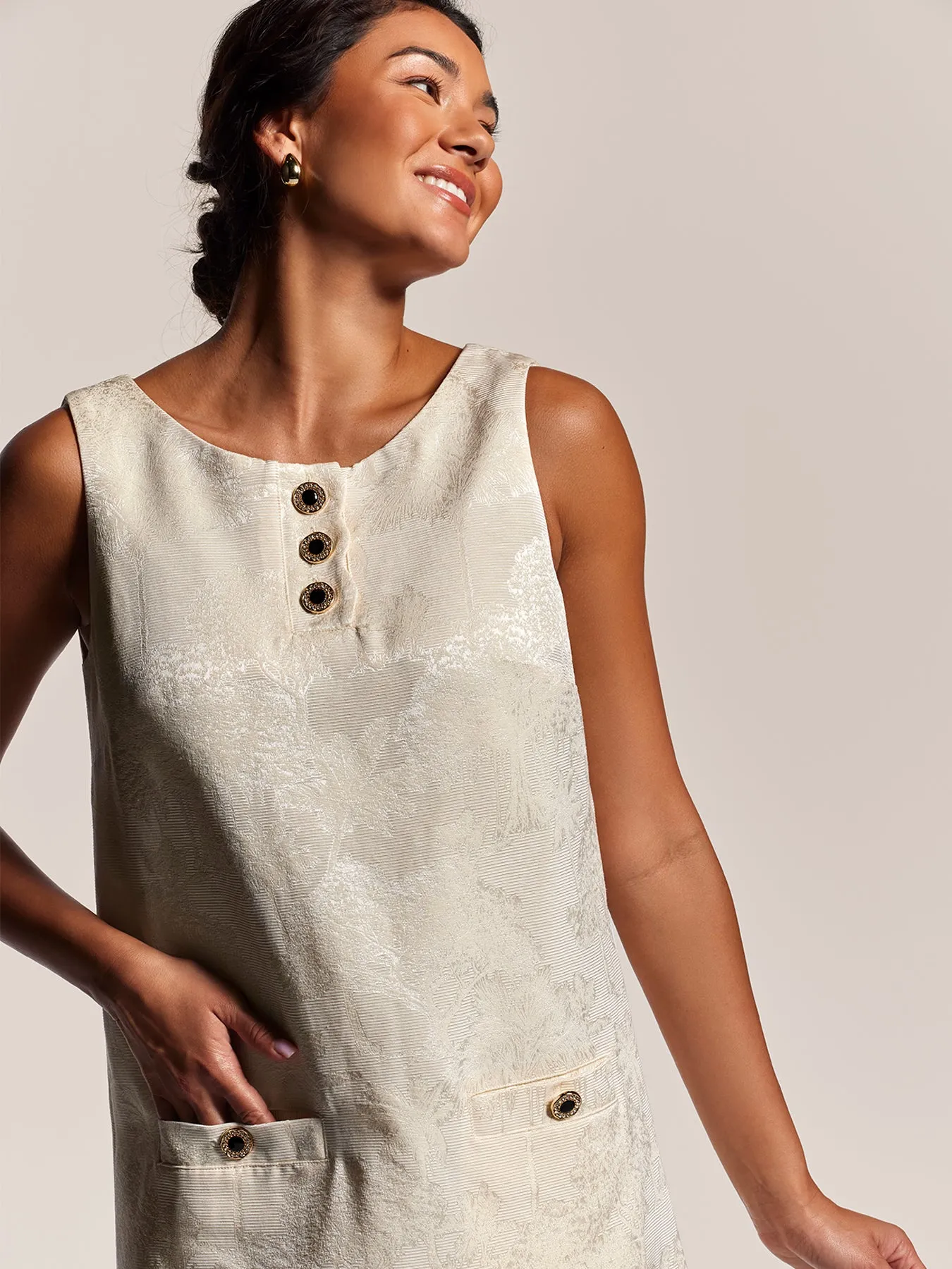 For the Trees Jacquard Gigi Dress sold by Tori Richard product image thumbnail 2