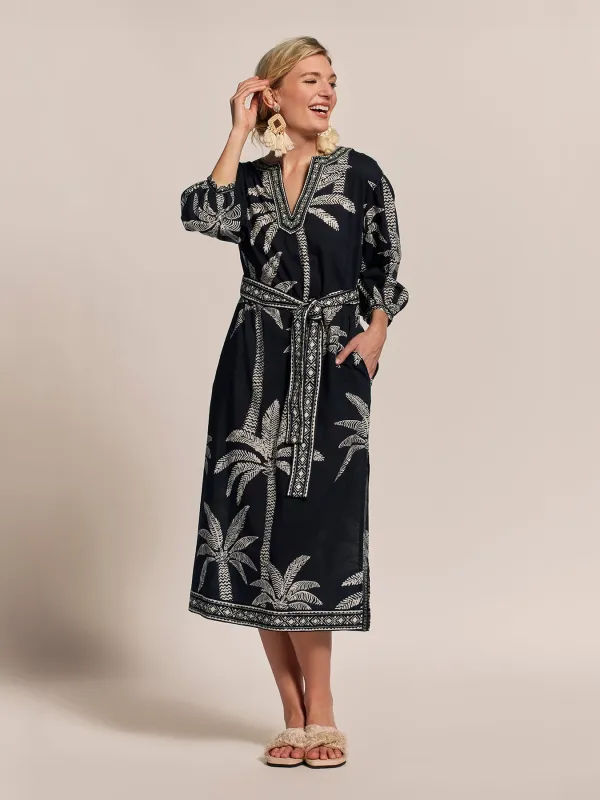 Palm Lined Trista Caftan sold by Tori Richard