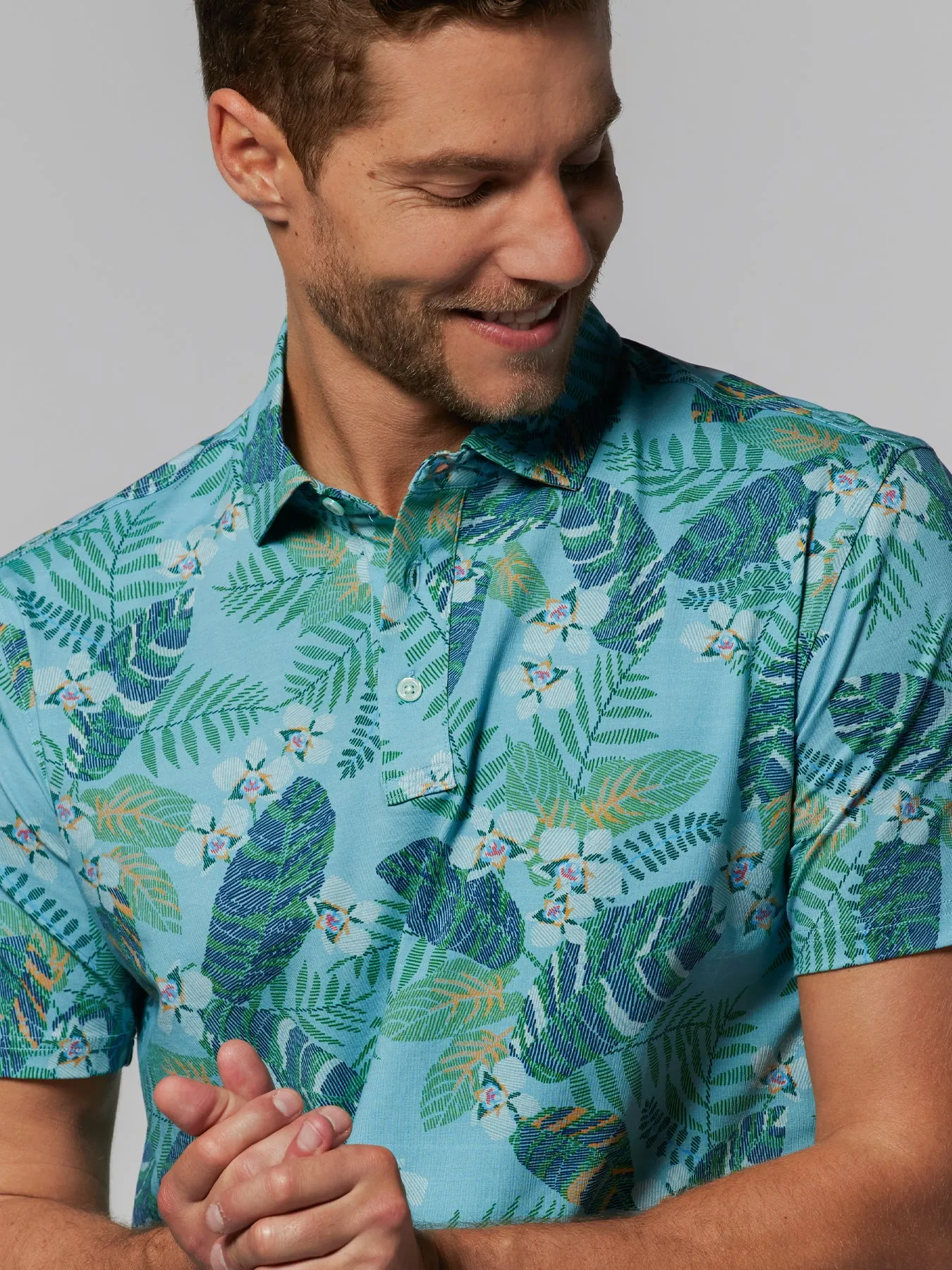 Optic Orchid Polo - Tradewind Technology™ sold by Tori Richard product image thumbnail 2