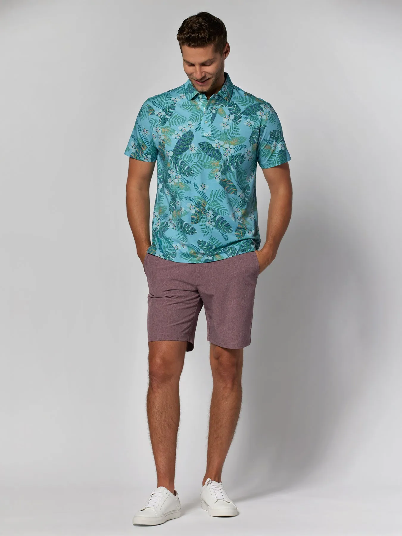 Optic Orchid Polo - Tradewind Technology™ sold by Tori Richard product image thumbnail 3