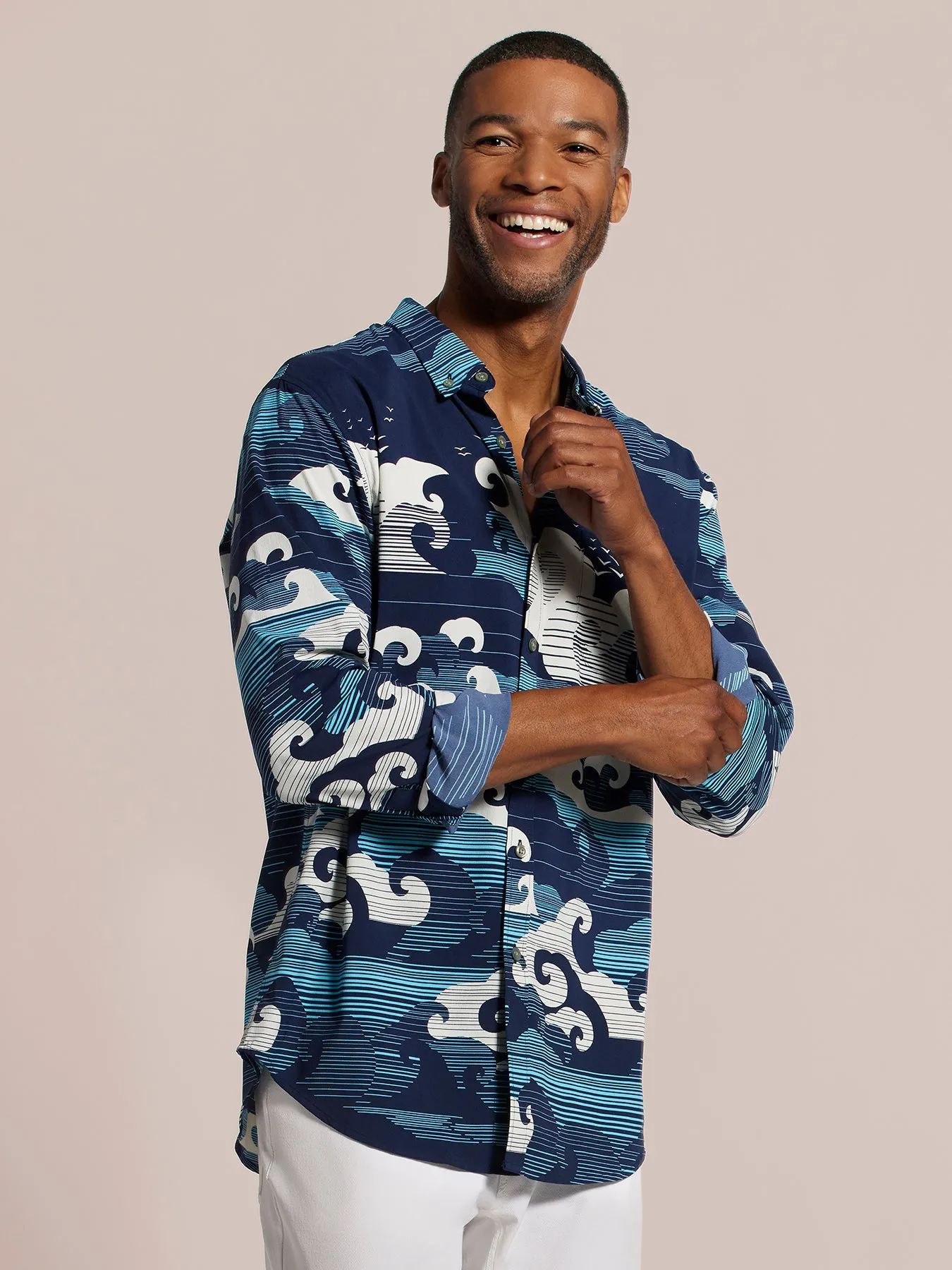 Wavebreak Long Sleeve – Tradewind Technology™ sold by Tori Richard product image thumbnail 2