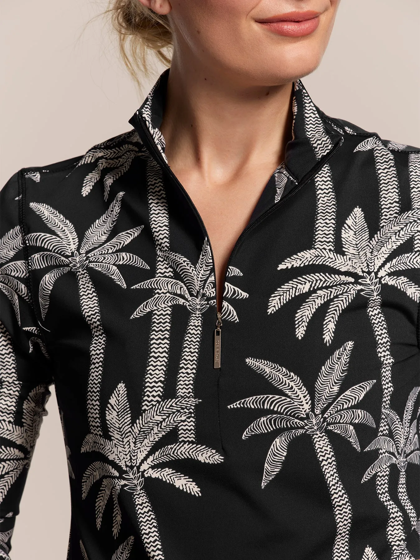 Palm Lined Rue Top - Tradewind Technology™ sold by Tori Richard product image thumbnail 2