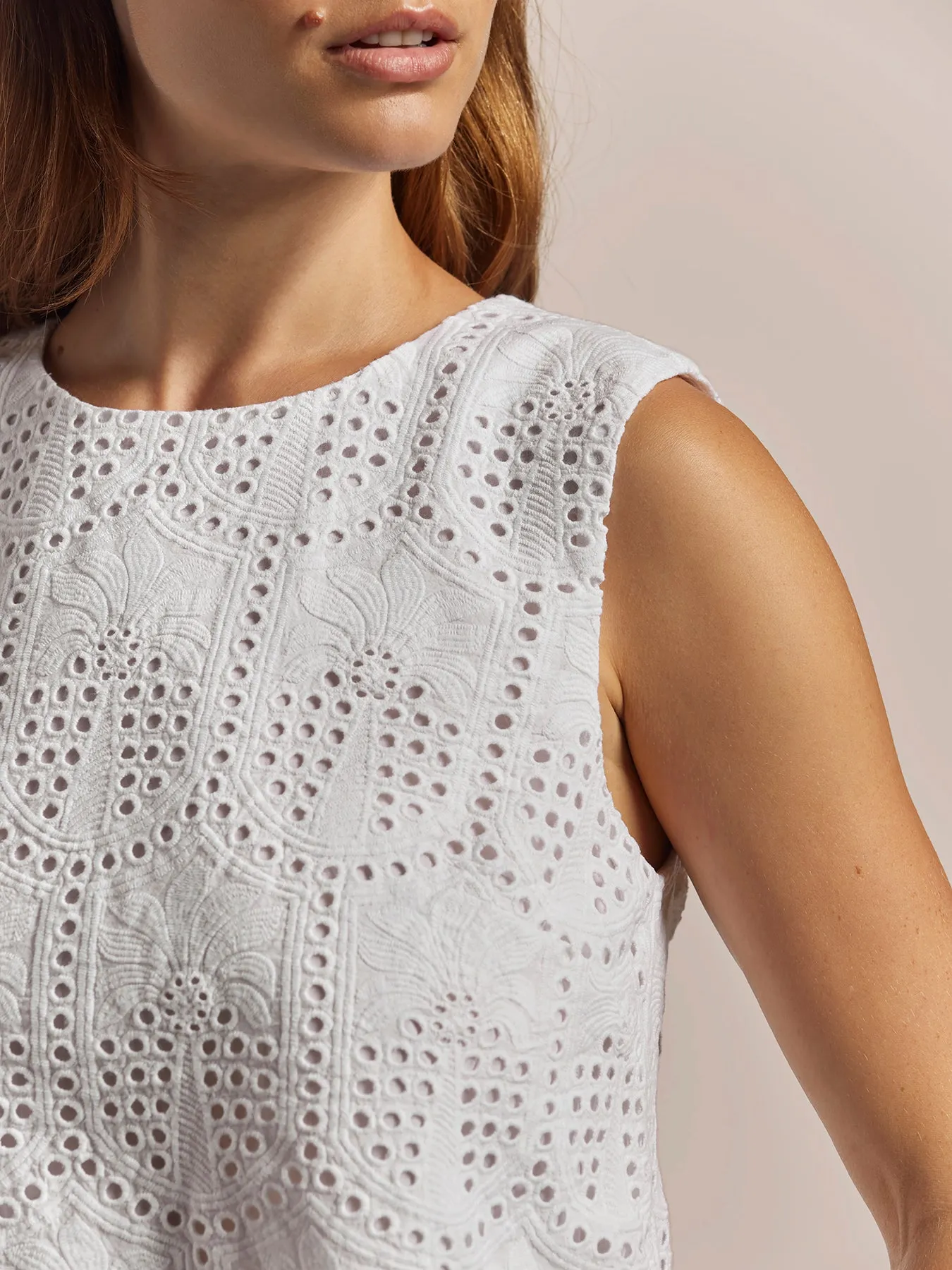 Eyelet Palm Veronica Top sold by Tori Richard product image thumbnail 2
