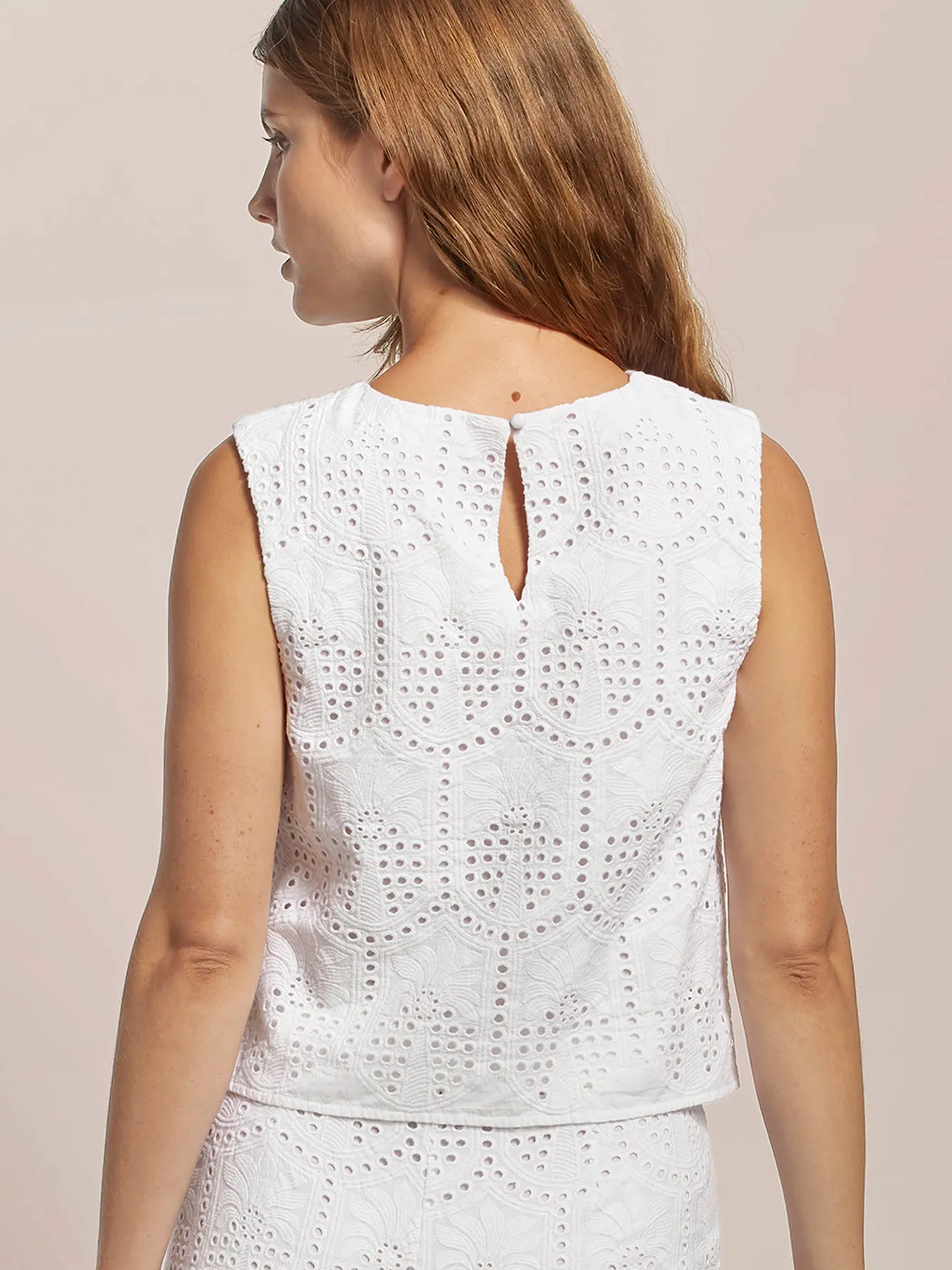 Eyelet Palm Veronica Top sold by Tori Richard product image thumbnail 3