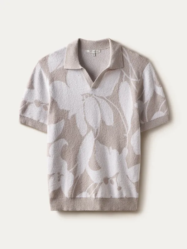 Retro Bloom Boucle Polo made by Tori Richard