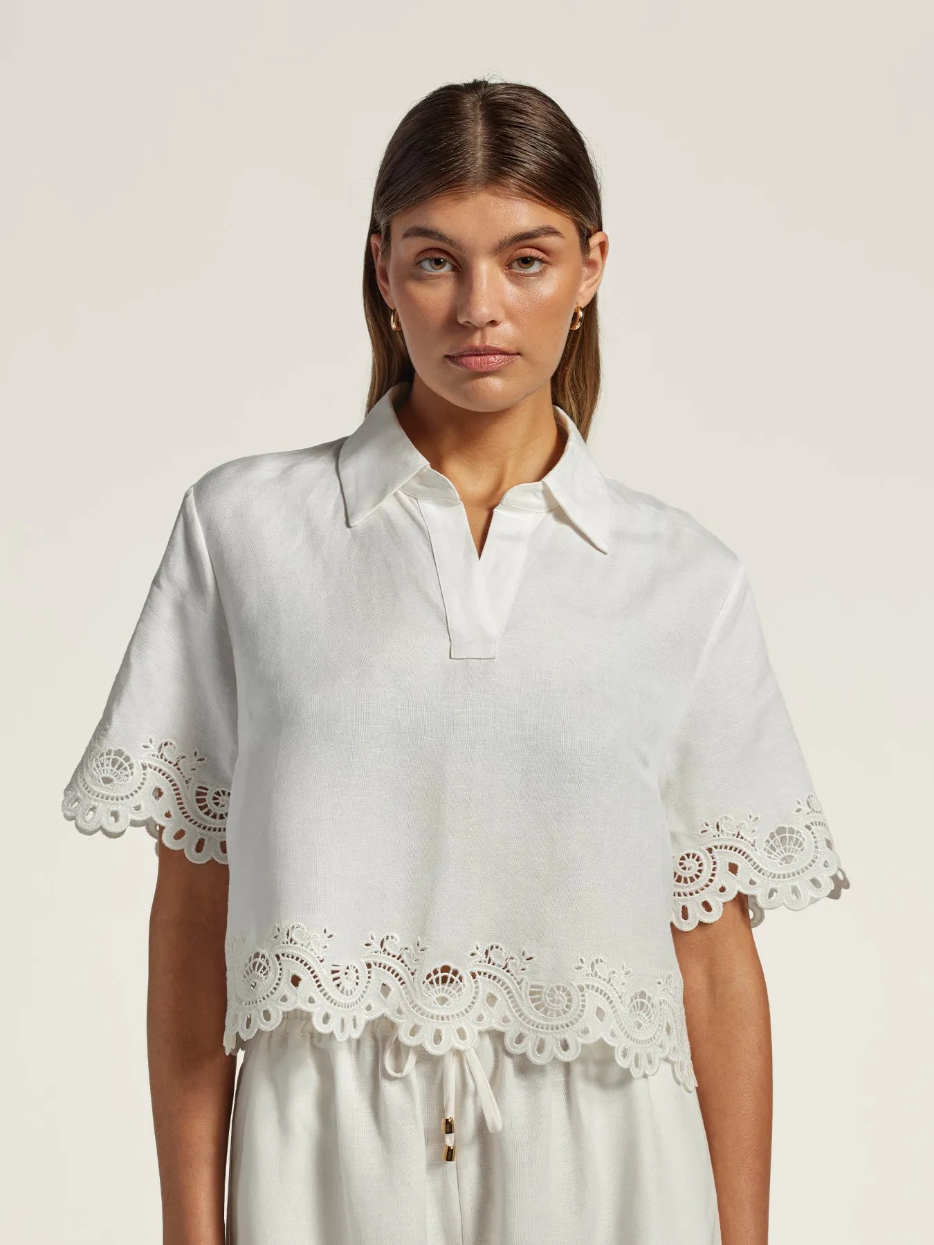 Sunshine Linen Valerie Top sold by Tori Richard product image thumbnail 2