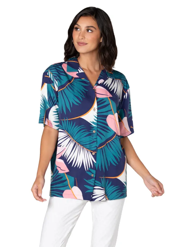 Feeling Aloha Ashby Blouse sold by Tori Richard