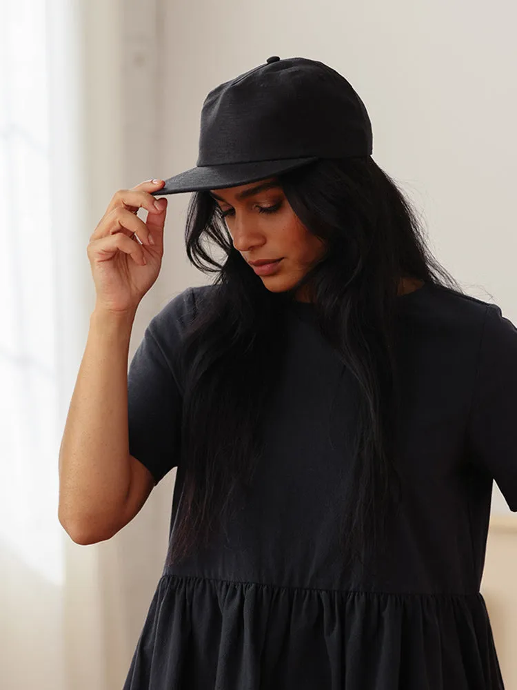 Linen Baseball Hat Black sold by Tradlands product image thumbnail 4