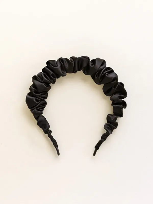 Hair of the Dog Satin Headband Black sold by Tradlands