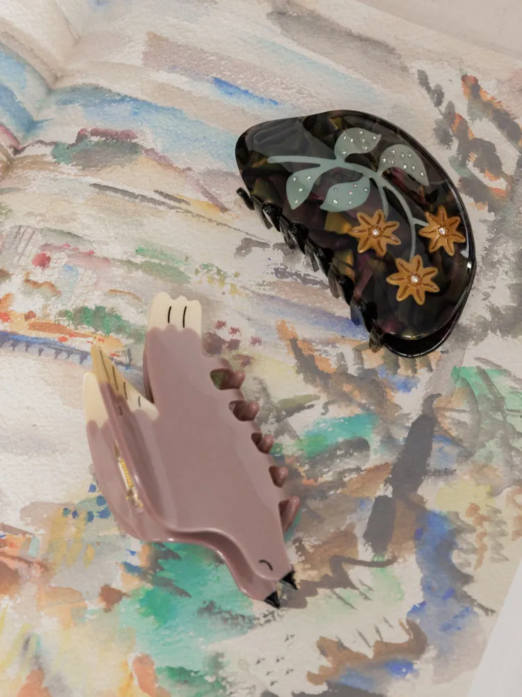 Winona Irene White Wing Dove Hair Clip sold by Tradlands