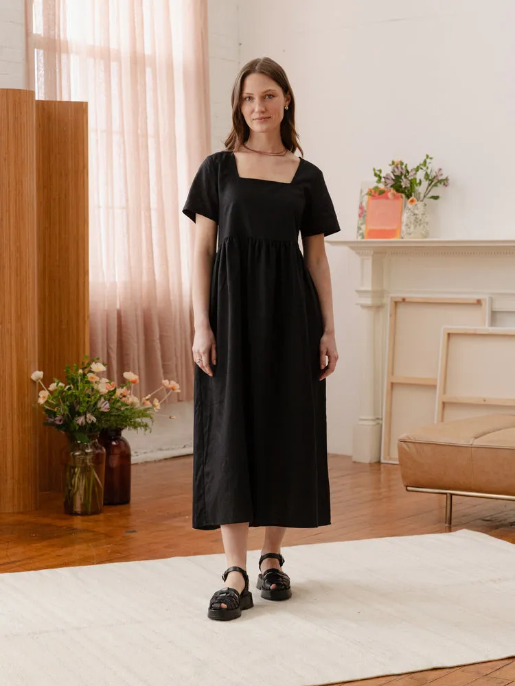 Nico Square Neck Midi Dress sold by Tradlands