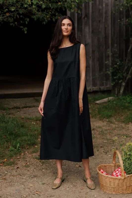 Luna Sleeveless Dress sold by Tradlands