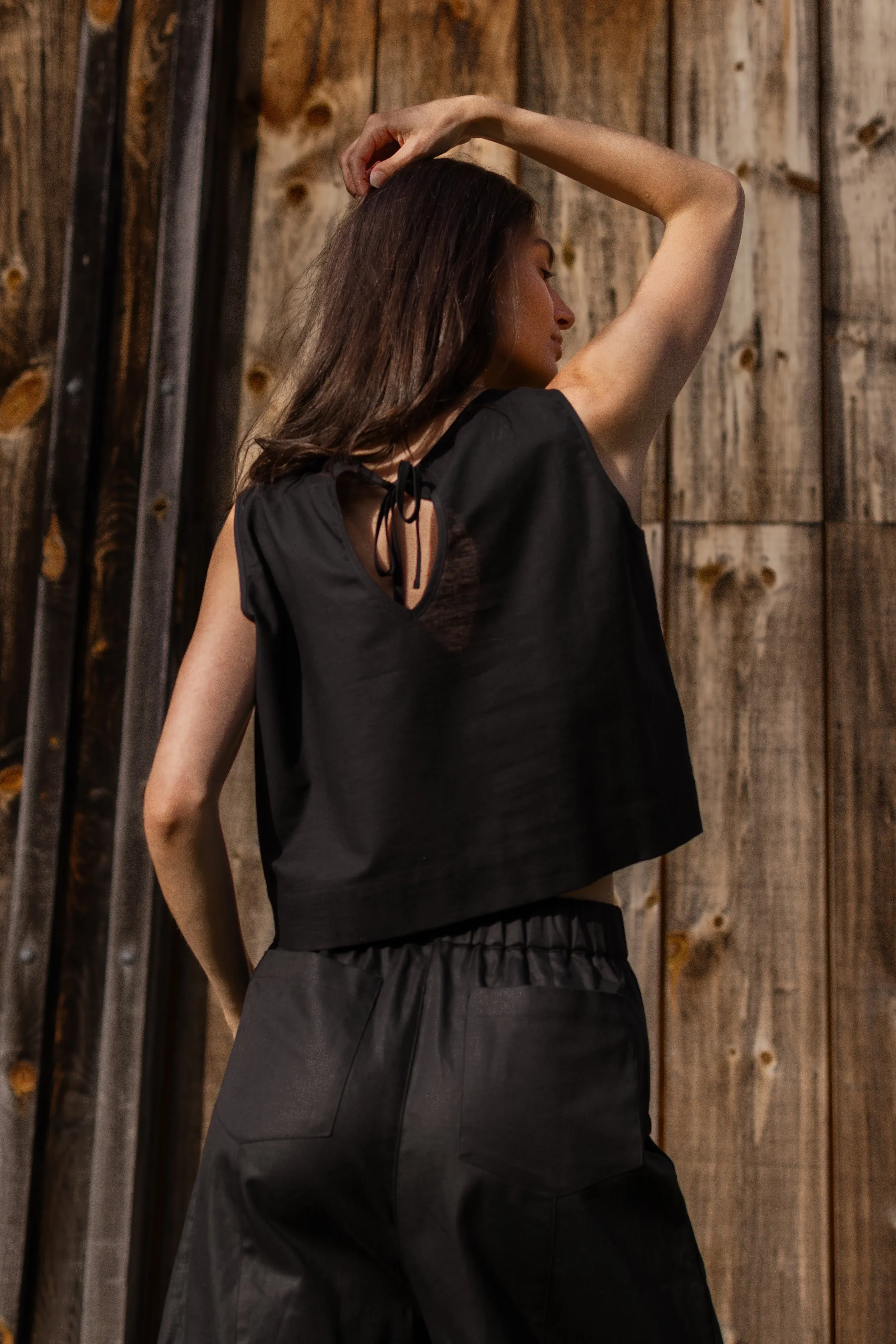 Luna Sleeveless Tank Top sold by Tradlands