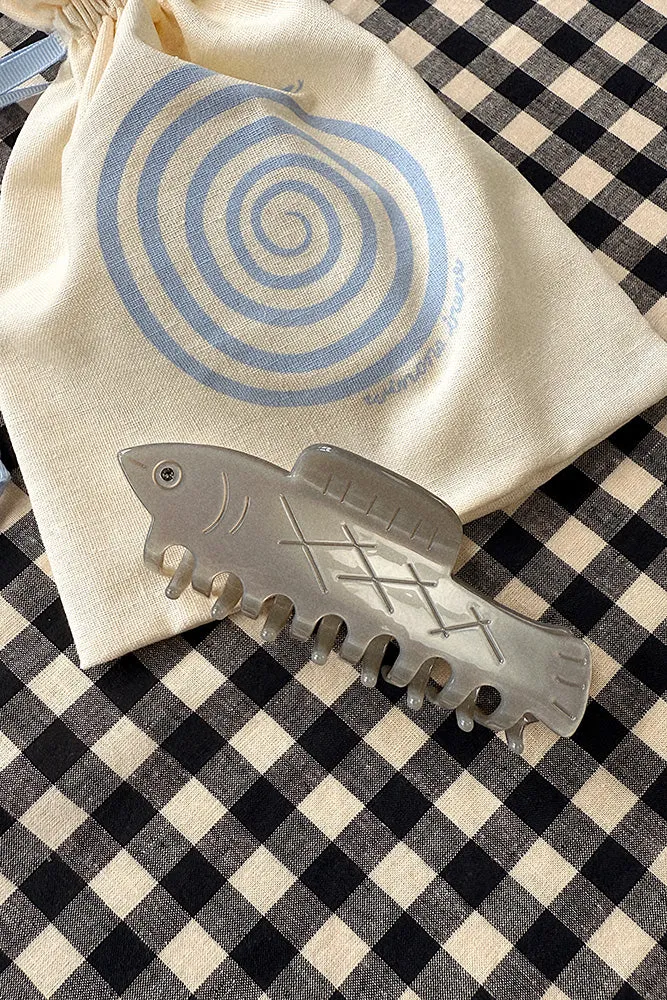 Winona Irene Silver Fish Hair Clip sold by Tradlands product image thumbnail 4