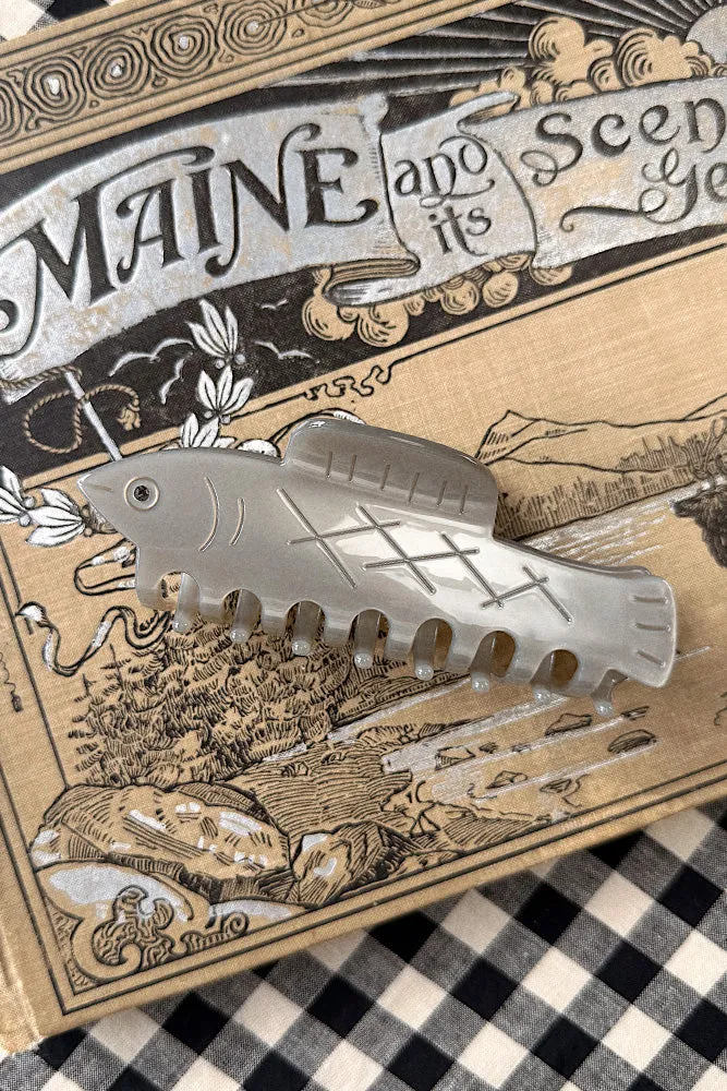 Winona Irene Silver Fish Hair Clip sold by Tradlands product image thumbnail 2