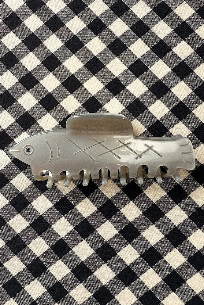 Winona Irene Silver Fish Hair Clip sold by Tradlands product image thumbnail 3