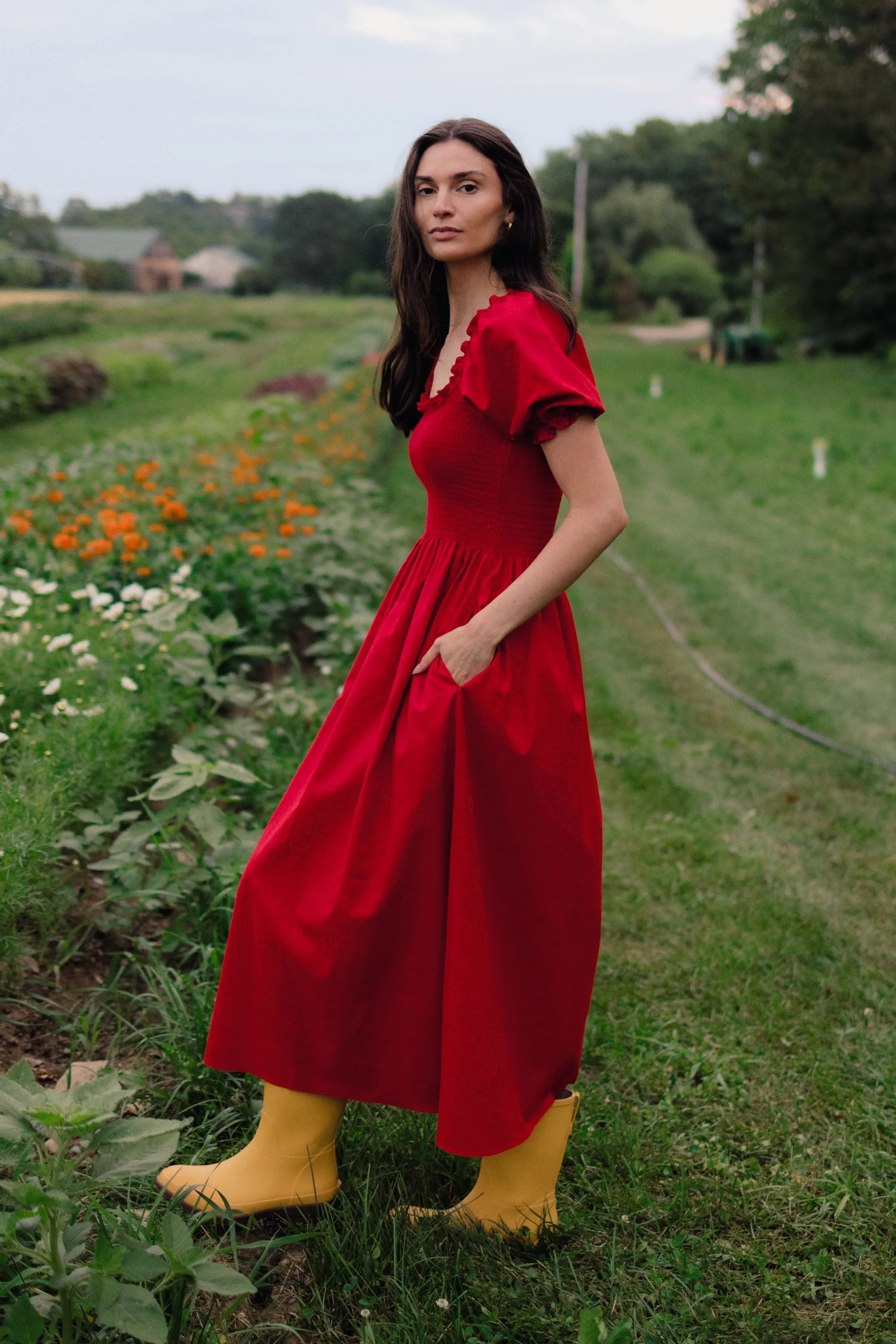 Goldie Smocked Short Sleeve Dress sold by Tradlands product image thumbnail 2