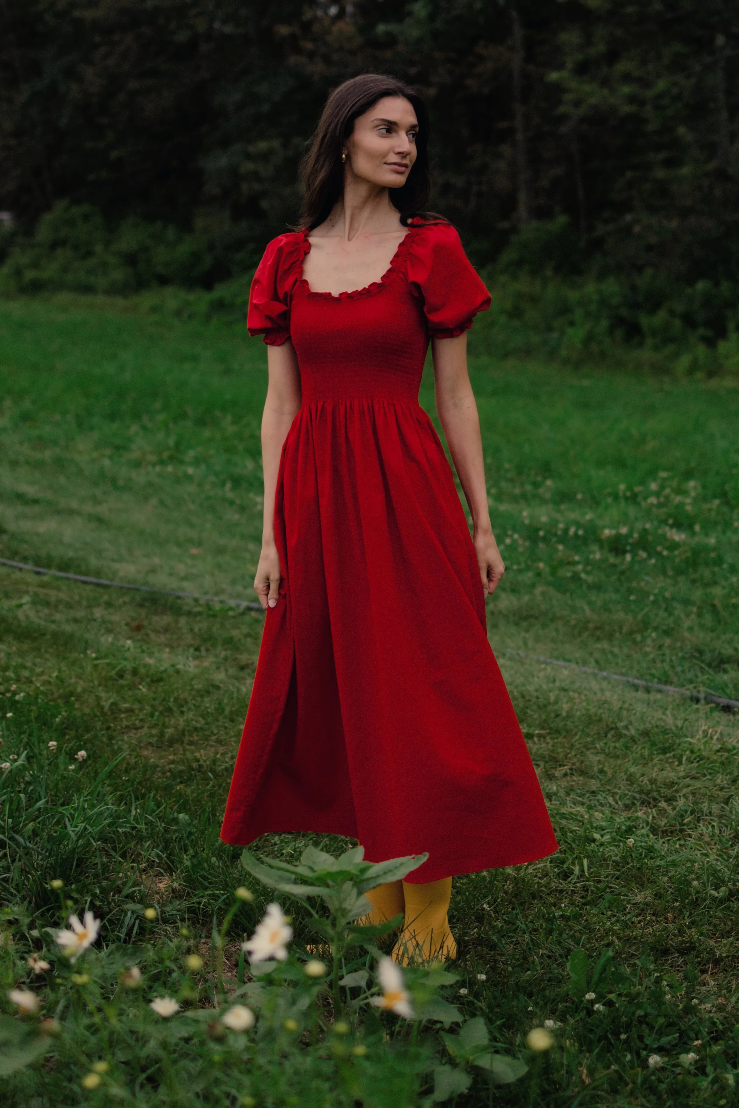 Goldie Smocked Short Sleeve Dress sold by Tradlands product image thumbnail 3