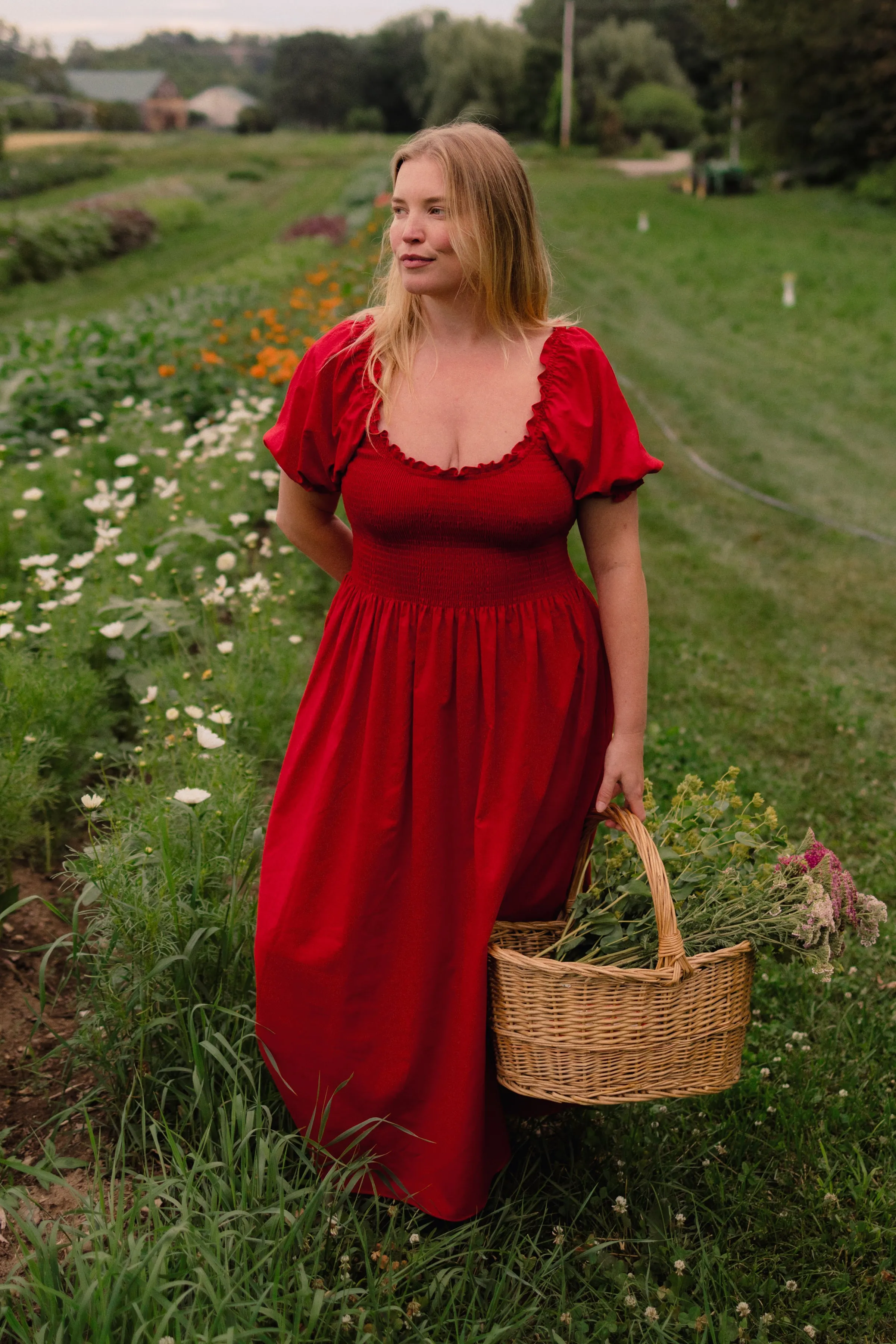 Goldie Smocked Short Sleeve Dress sold by Tradlands