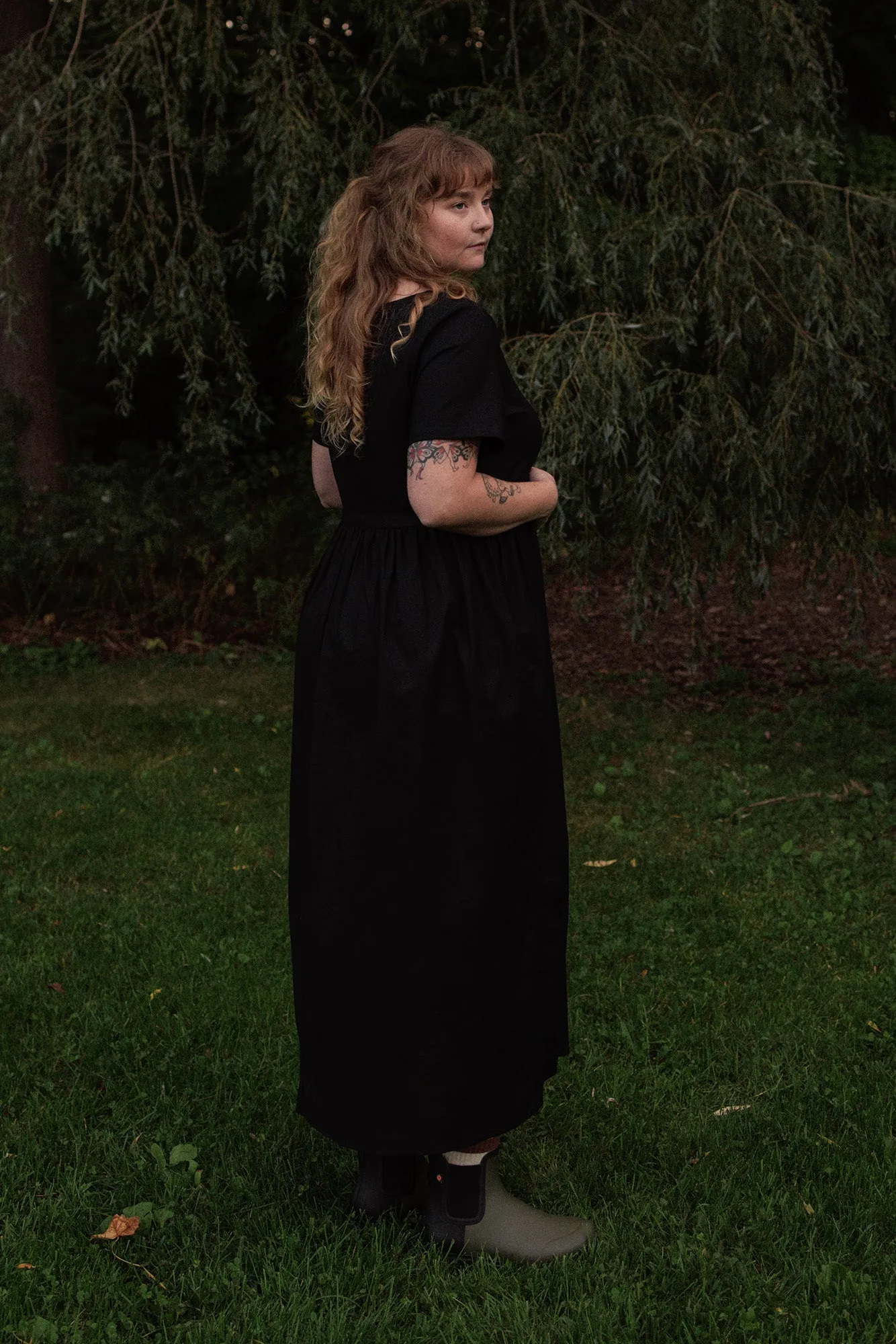 Nico Square Neck Drawstring Dress sold by Tradlands product image thumbnail 5