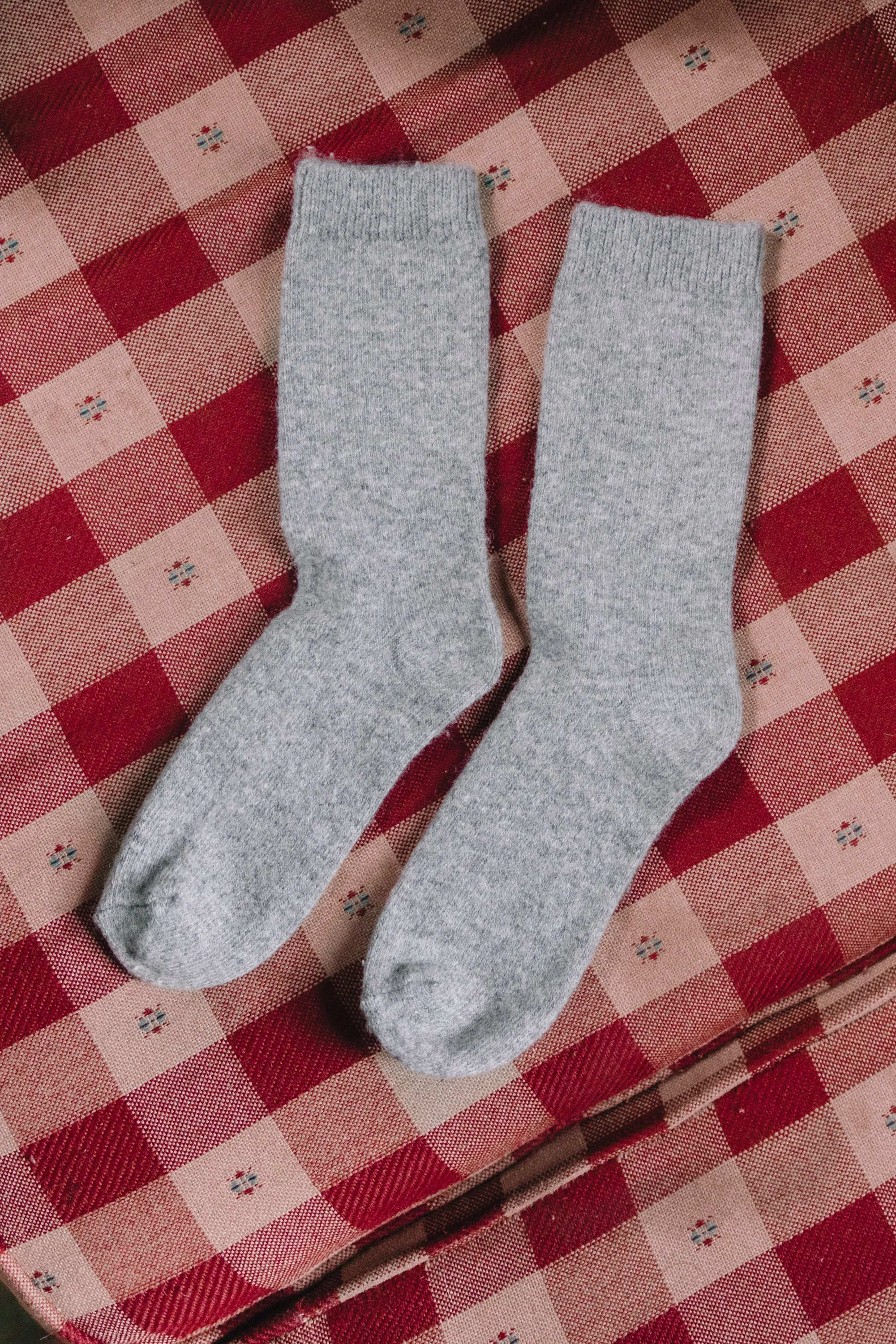 Wool Cashmere Blend Socks Charcoal sold by Tradlands product image thumbnail 3