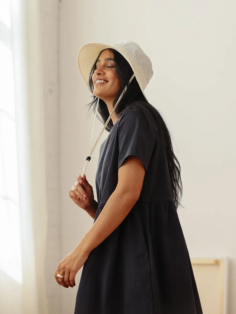 Wide Brim Bucket Hat Cream sold by Tradlands product image thumbnail 3