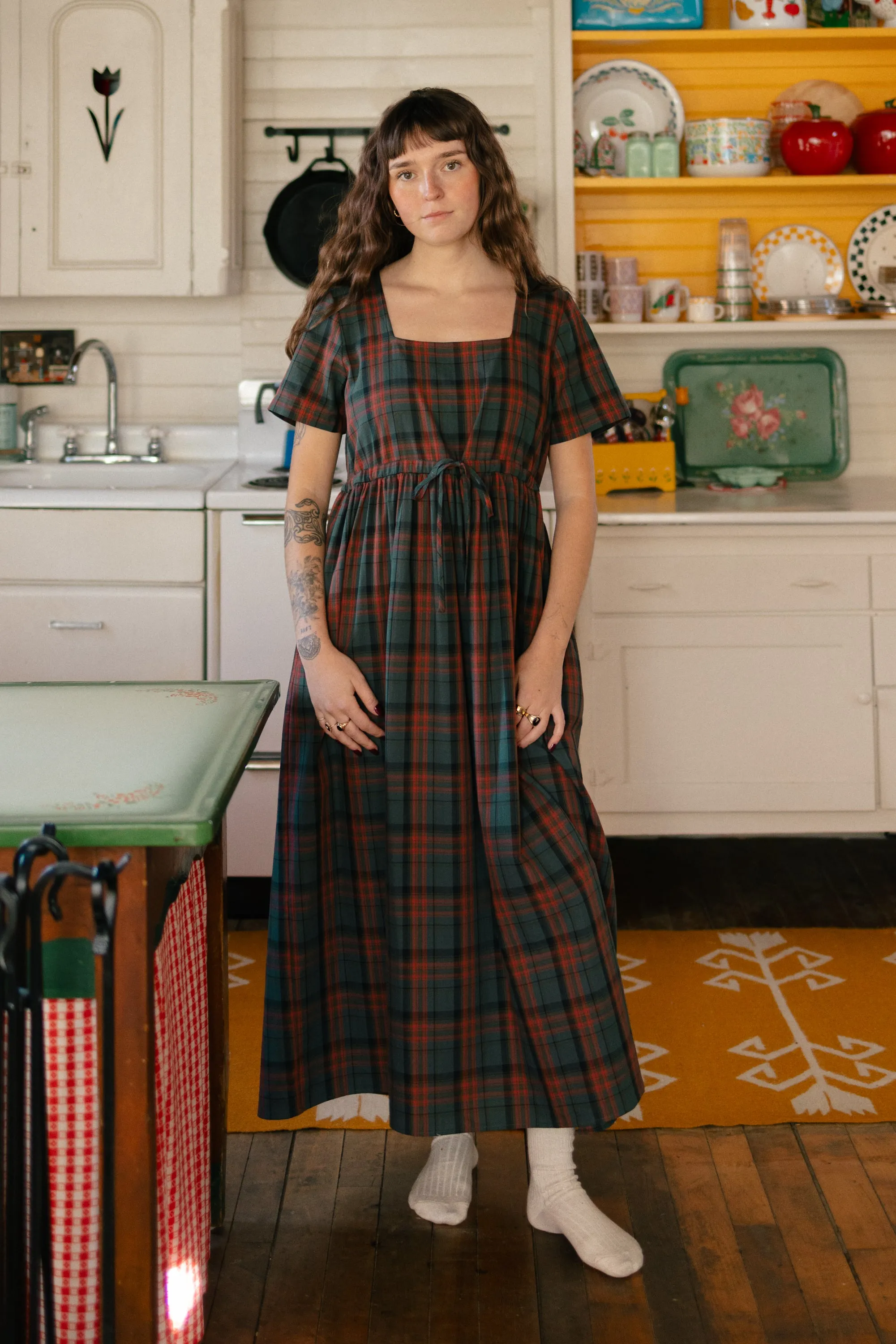 Nico Square Neck Drawstring Dress (Clearance) sold by Tradlands product image thumbnail 2