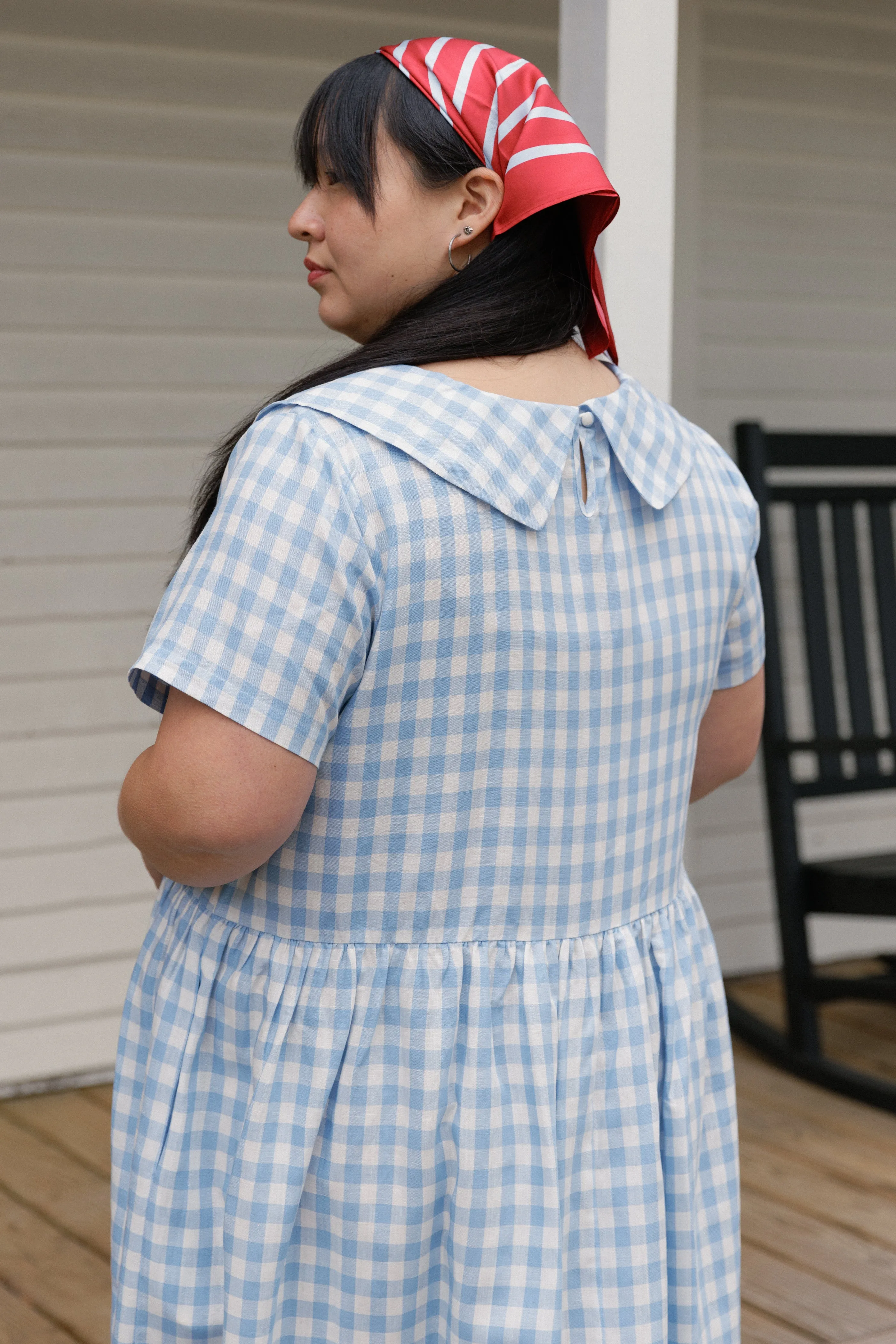 Homestead Collared Linen Dress sold by Tradlands product image thumbnail 2