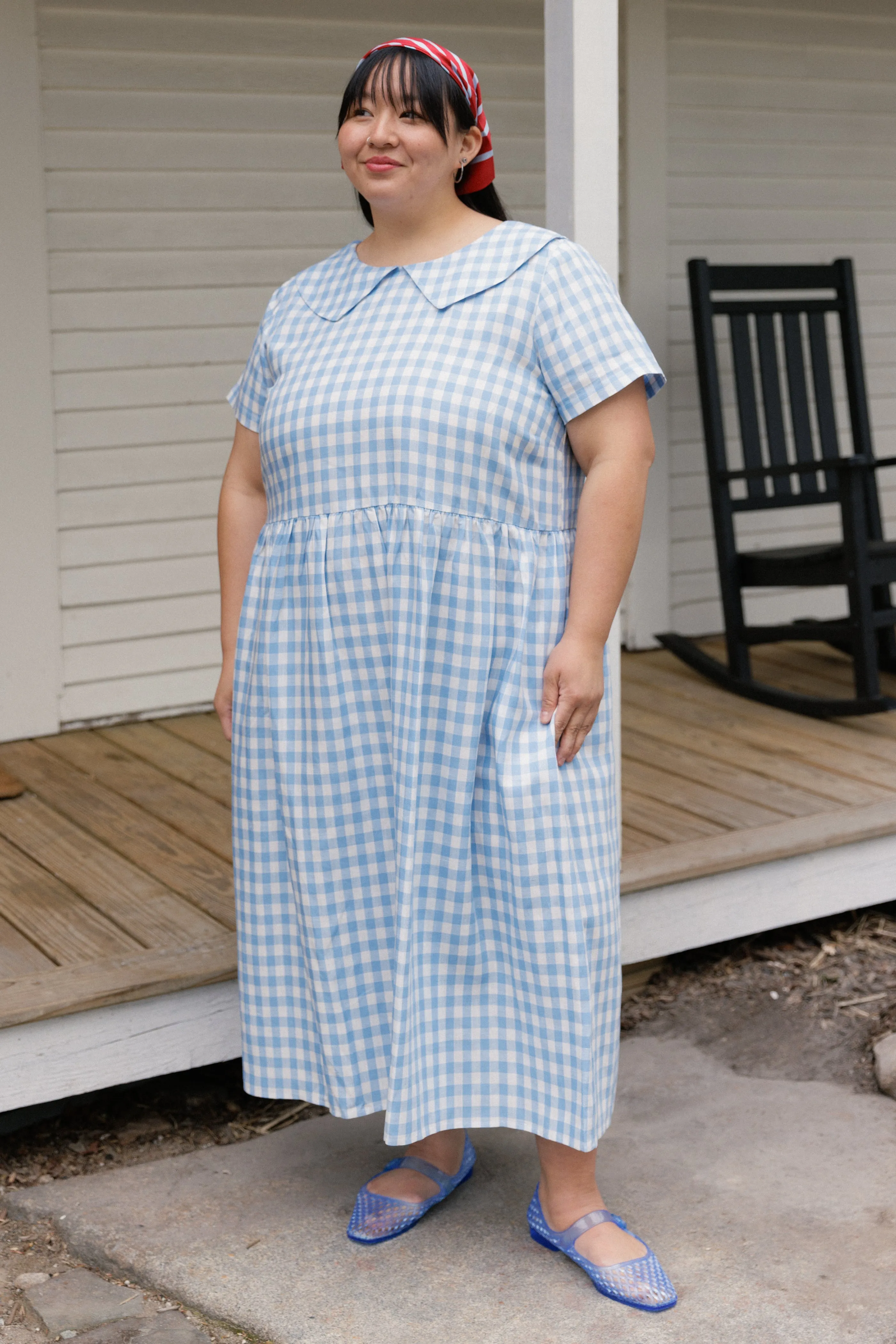 Homestead Collared Linen Dress sold by Tradlands product image thumbnail 4