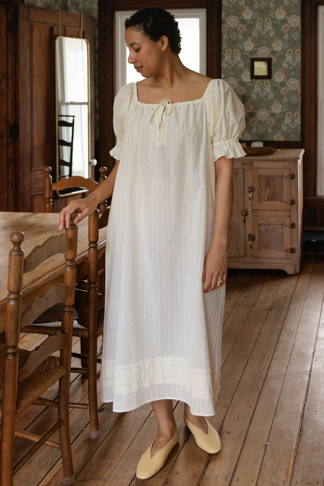 Bertille Pintucked House Dress sold by Tradlands product image thumbnail 2