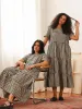 Chalet Tiered Dress Cotton Linen sold by Tradlands