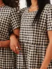 Chalet Tiered Dress Cotton Linen sold by Tradlands