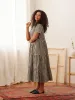Chalet Tiered Dress Cotton Linen sold by Tradlands