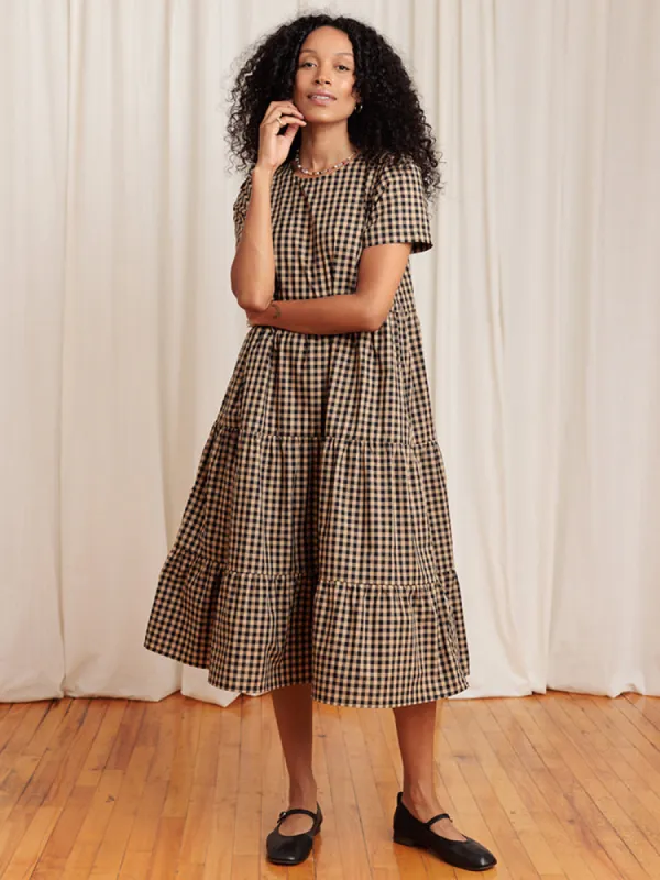 Chalet 2.0 Tiered Dress Coffee sold by Tradlands