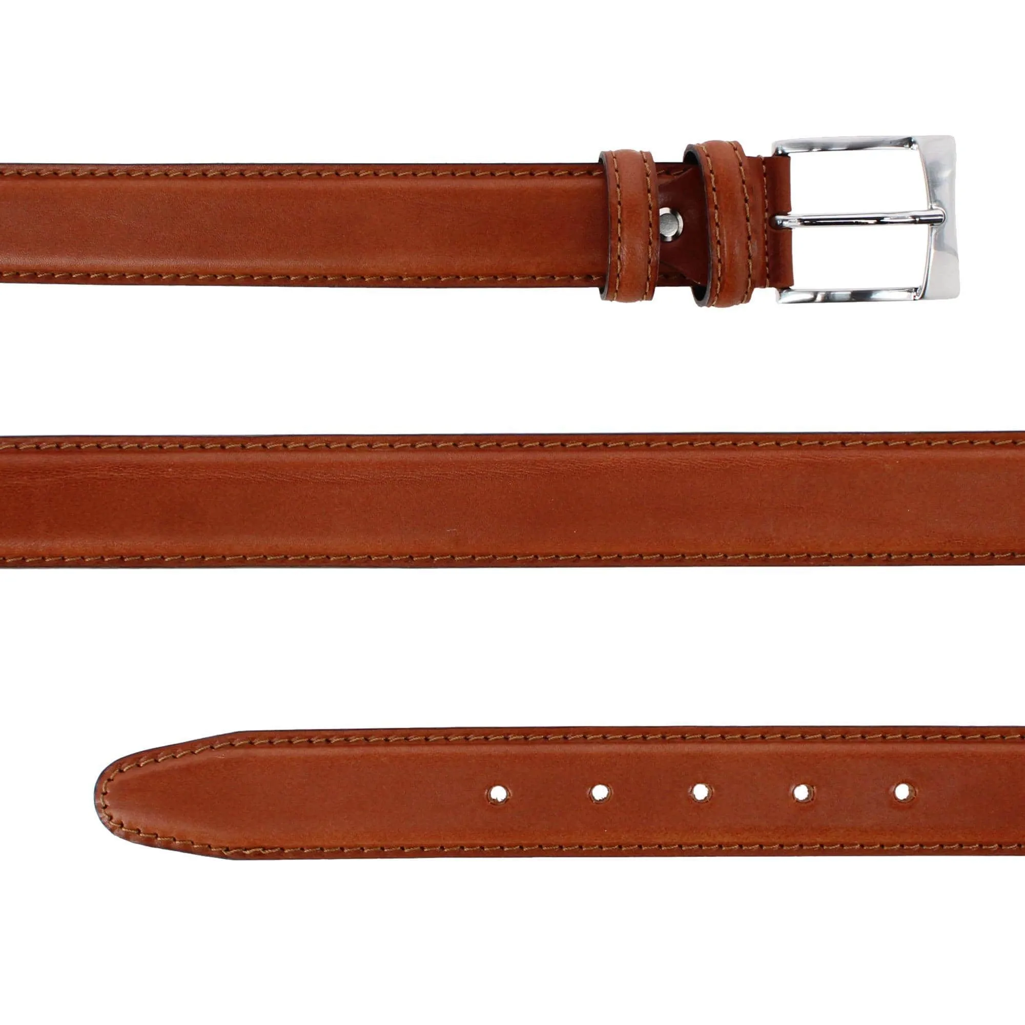 Vincenzo 35mm Premium Italian Leather Contrast Stitch Casual Dress Belt sold by Trafalgar product image thumbnail 5